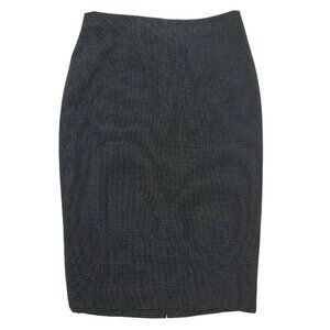 The Limited Collection Skirt Womens Size 2 Black Windowpane Pencil Zip Back
